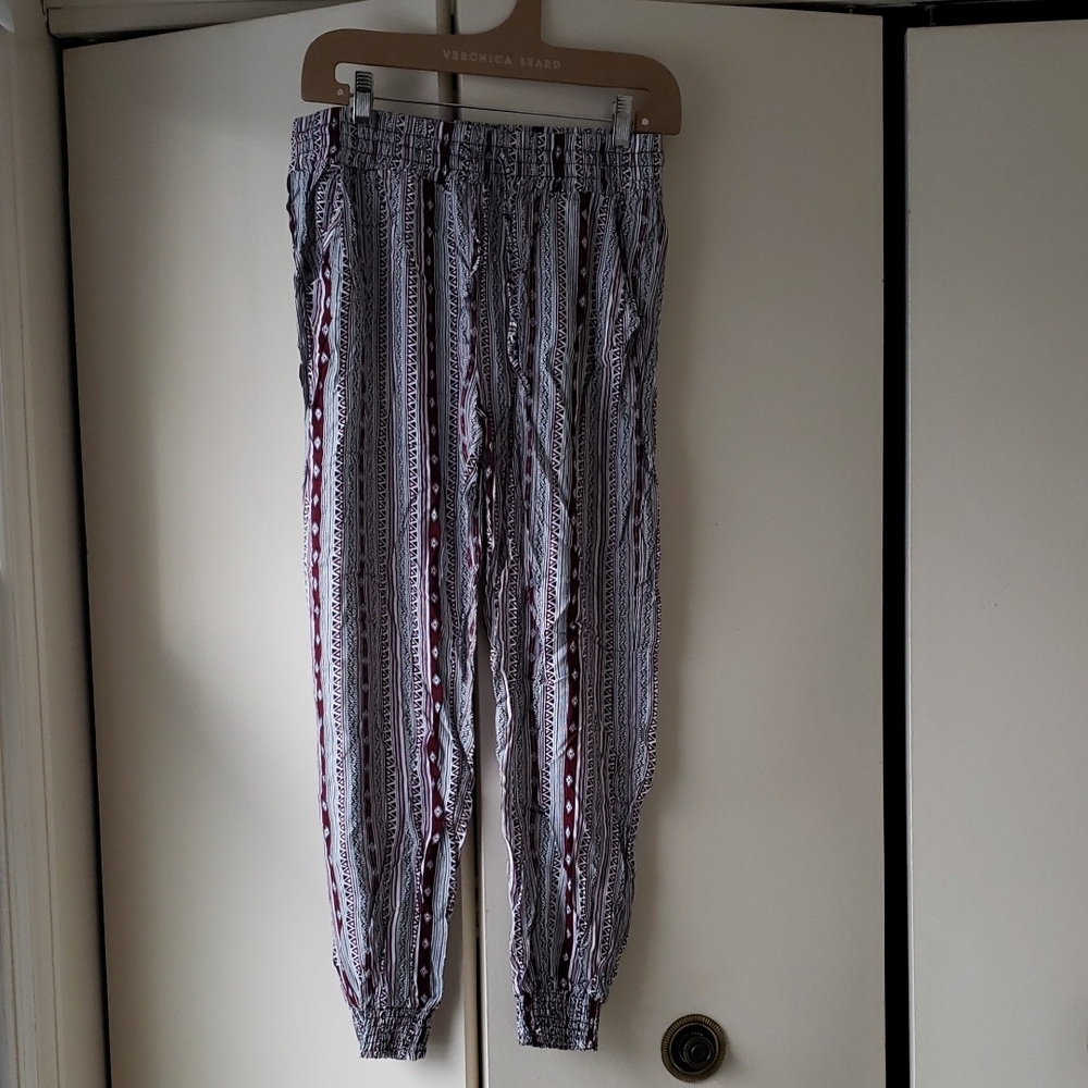 Multicolor Rayon Pants